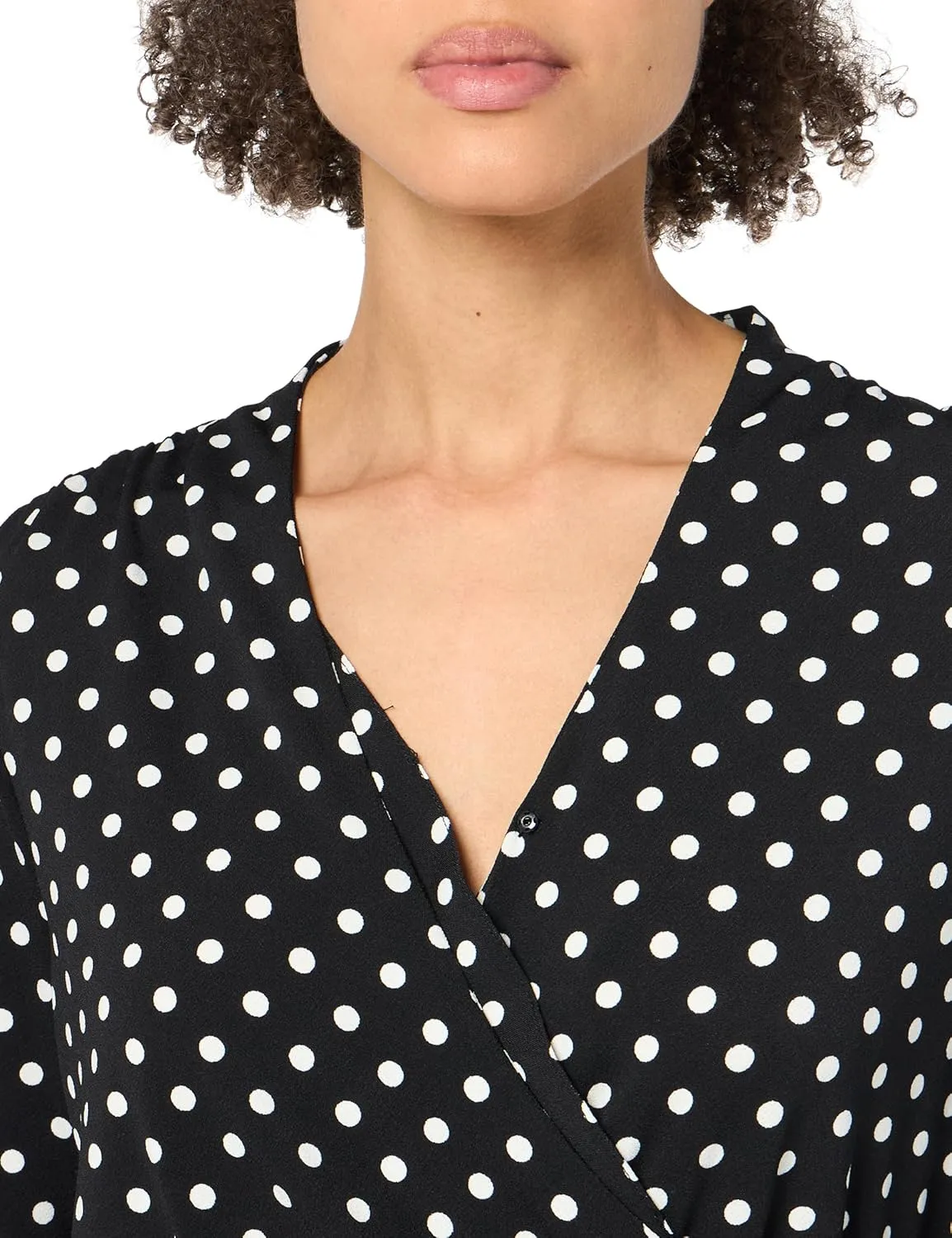Adrianna Papell Women's Long Sleeve Wrap Midi Dress