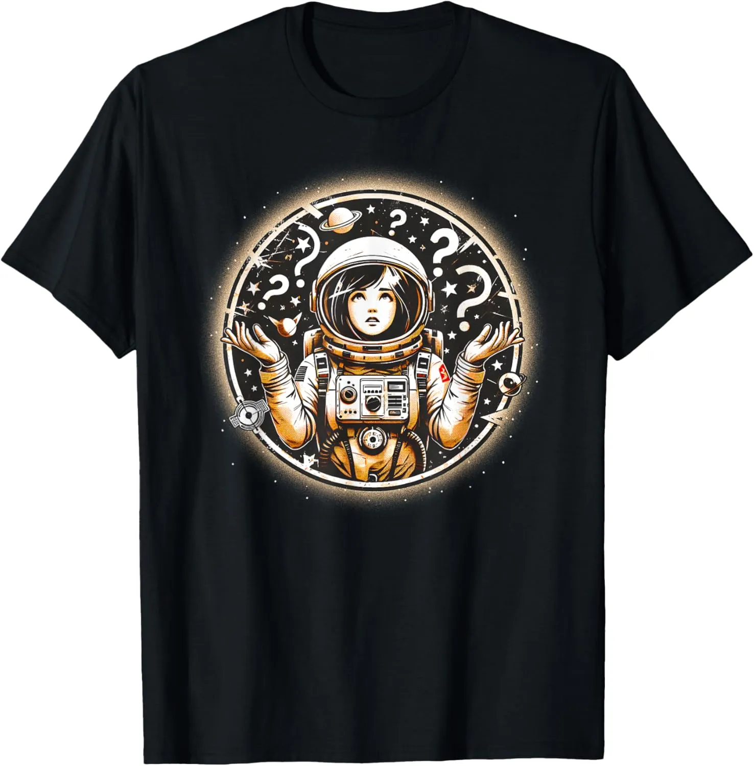 Astronaut Moon Space Shirt Galaxy Shirt Space Confused T-Shirt