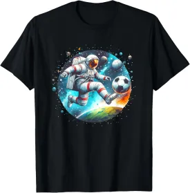 Astronaut Moon Space Shirt Galaxy Shirt Space Soccer T-Shirt