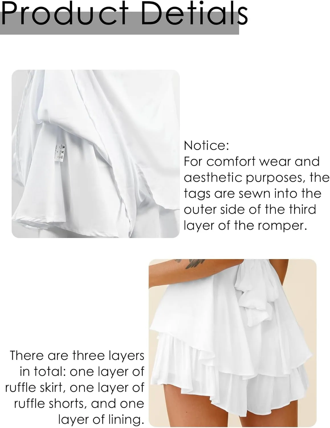 Boho off Shoulder Rompers for Women Dressy Lantern Long Sleeve Ruffle layer Back Tie Mini Shorts Jumpsuit
