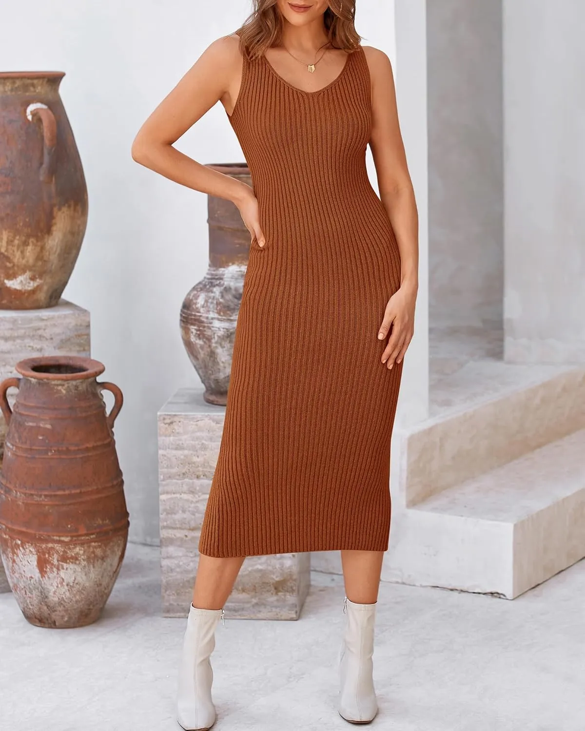 BTFBM Women Fall Knit Sweater Dress Set Bodycon Slit Midi Dresses Button Down Long Sleeve Cropped Cardigan 2 Piece Sets