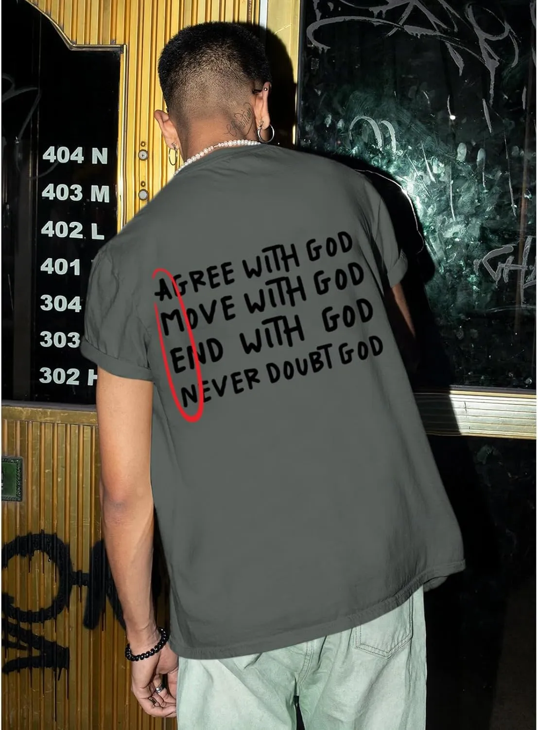 Christian Shirts for Men Inspirational God Shirt Religious Faith Tshirt Oversized Jesus Bible Verse Graphic Tee Top