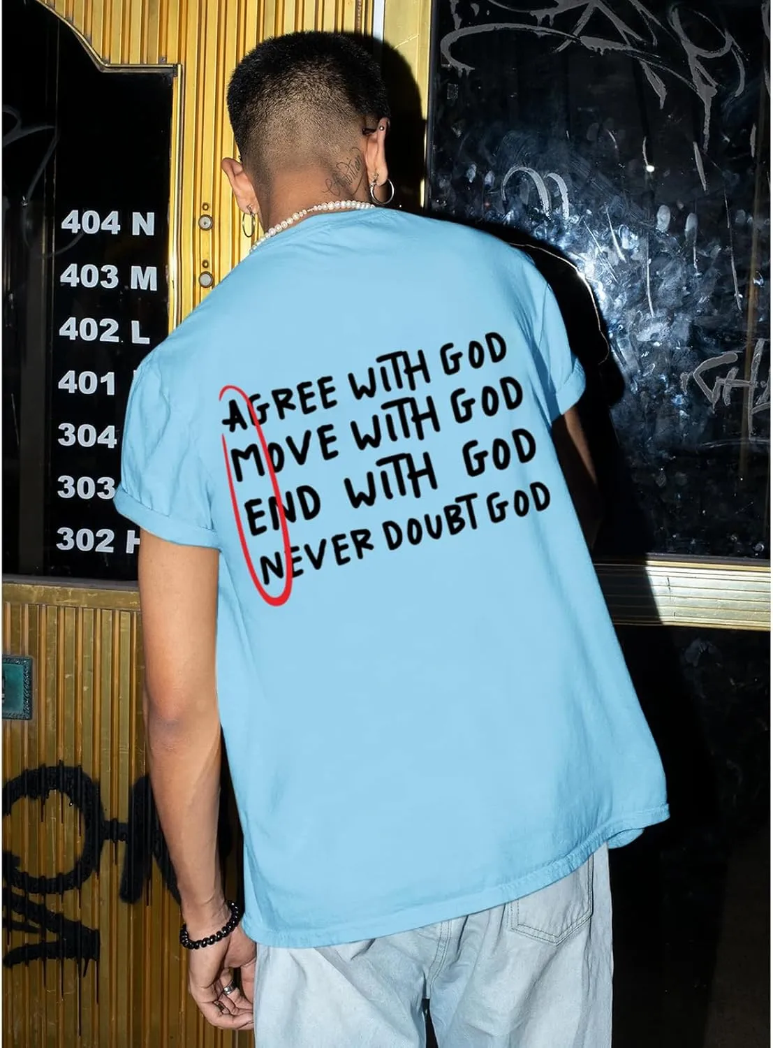 Christian Shirts for Men Inspirational God Shirt Religious Faith Tshirt Oversized Jesus Bible Verse Graphic Tee Top