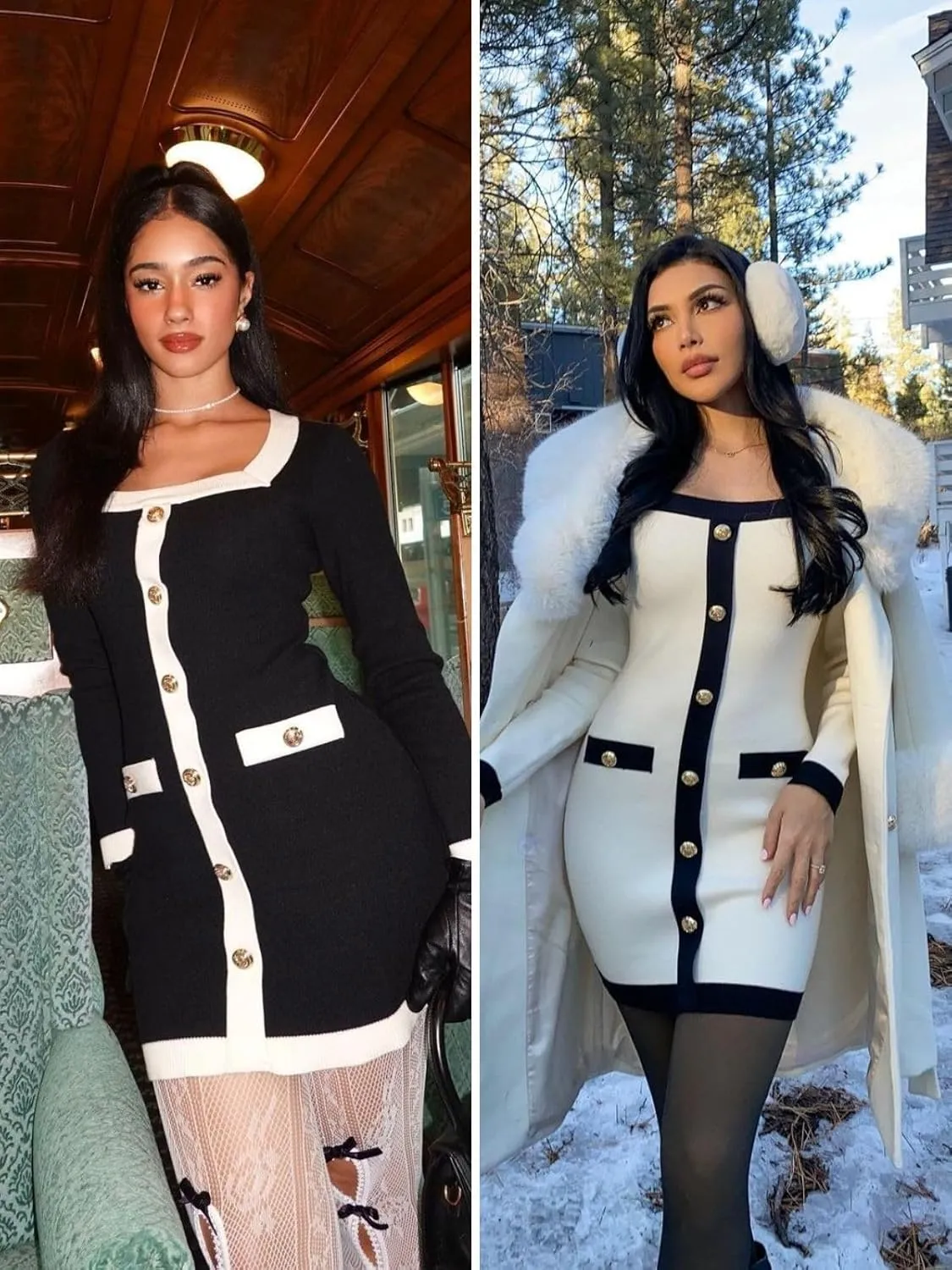Cicy Bell Womens Sweater Mini Dress Long Sleeve Knitted Bodycon Elegant Business Formal Dresses