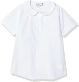 CLASSROOM Girls' Short Sleeve Peter Pan Blouse