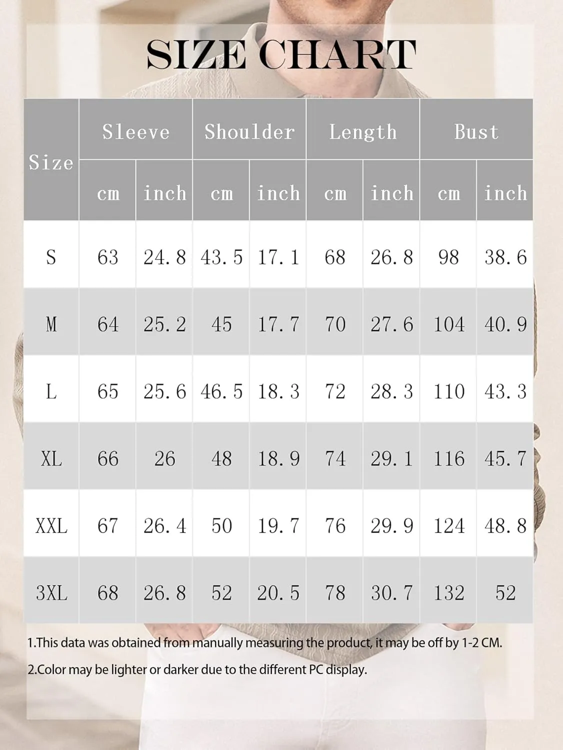 Hardaddy Men's Long Sleeve Textured Polo Shirts Casual T-Shirts Lightweight Collar Shirts