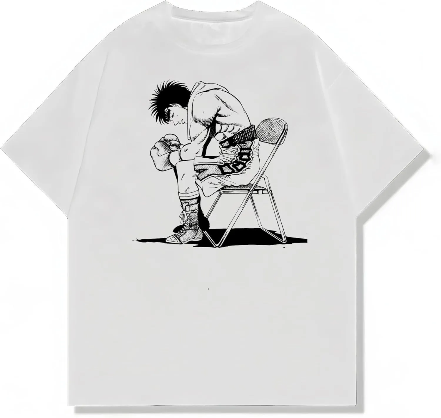 Japanese Anime Hajime No Ippo Merch Kamogawa Boxing, Manga T-Shirt, Unisex Vintage Y2K Graphic T-Shirt, Retro Aesthetic