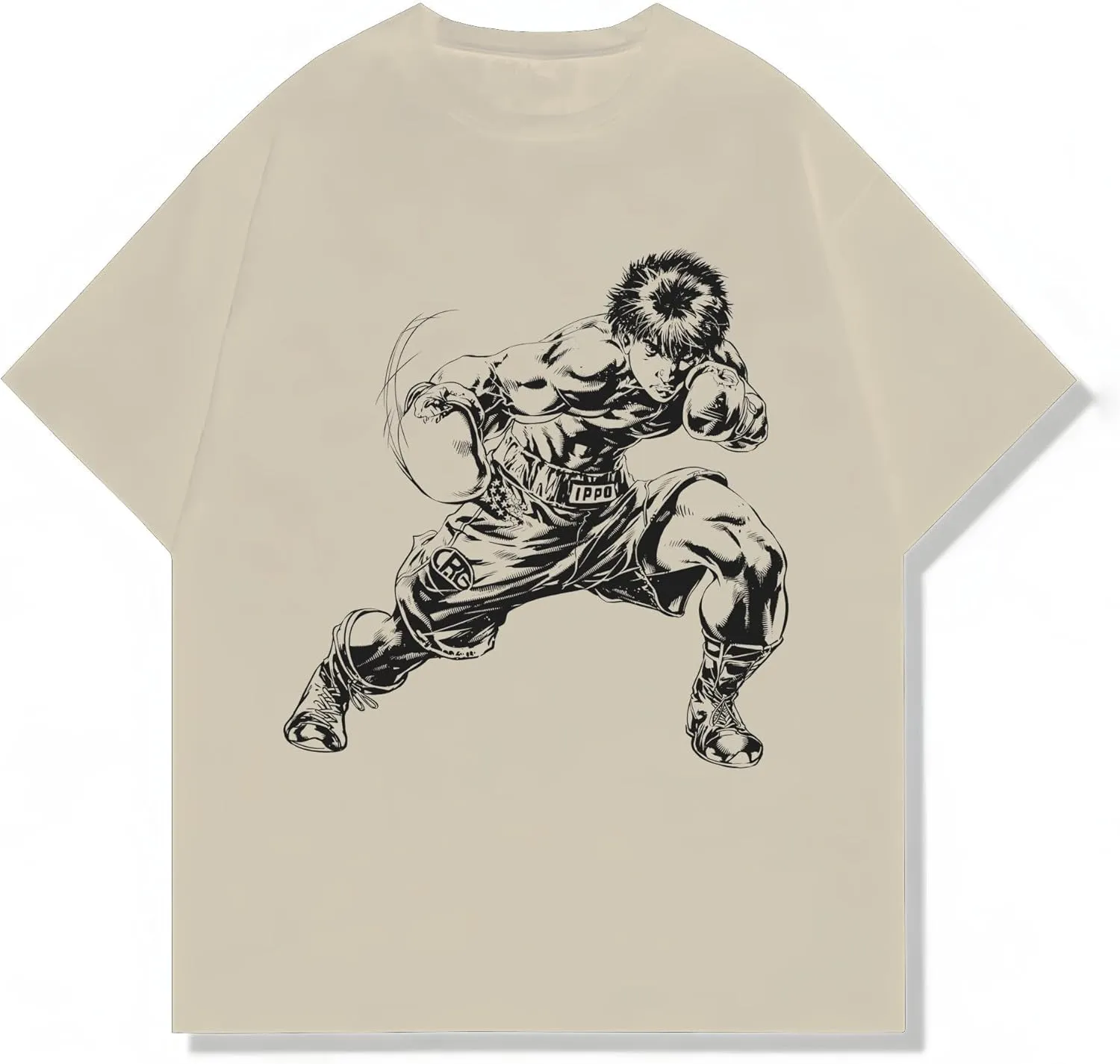 Japanese Anime Hajime No Ippo Merch Kamogawa Boxing, Manga T-Shirt, Unisex Vintage Y2K Graphic T-Shirt, Retro Aesthetic