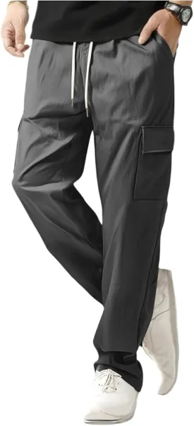Joggers Men Drawstring Slim Fit Pants Resistant Trousers Hunting Moisture Wicking Sweatpants Carpenter