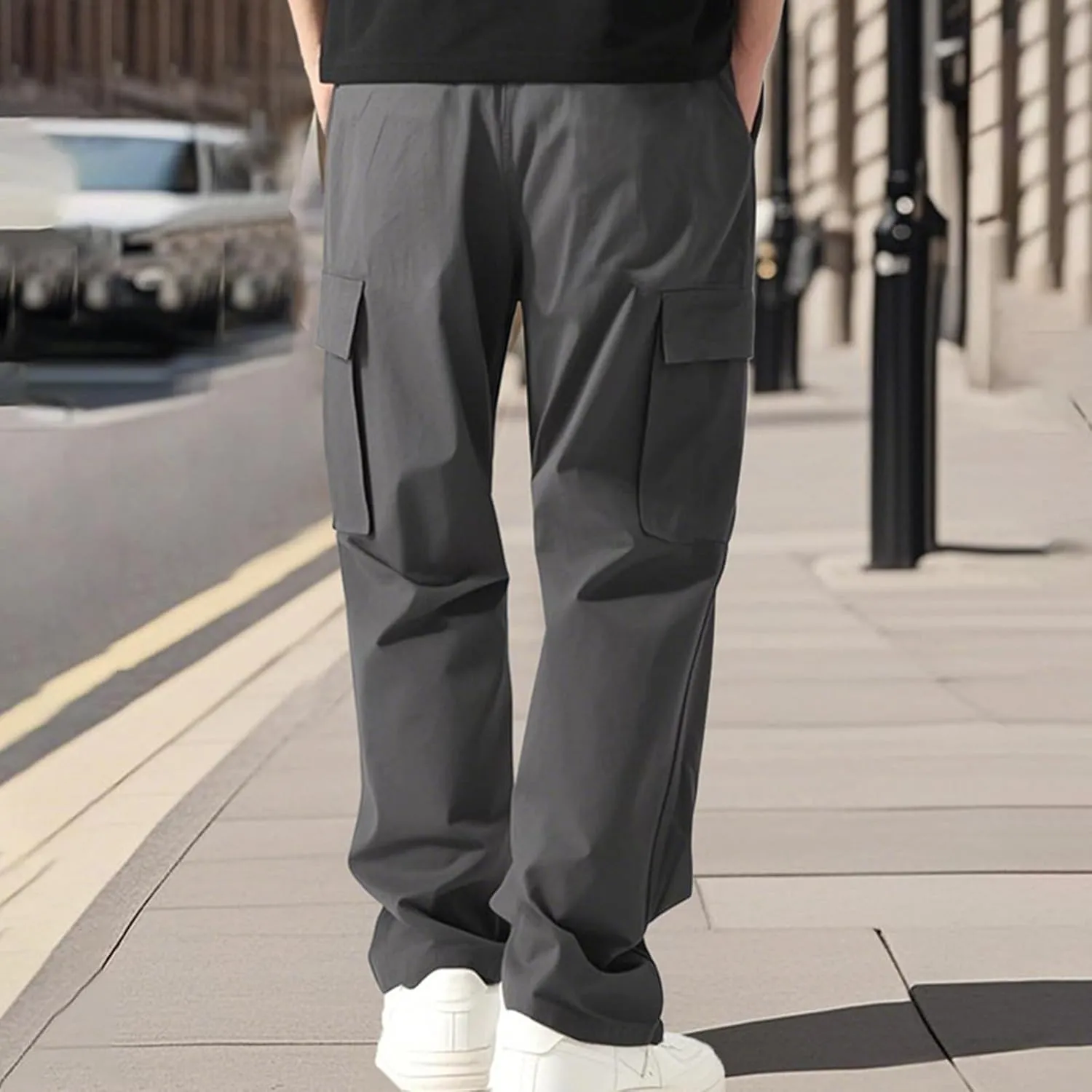 Joggers Men Drawstring Slim Fit Pants Resistant Trousers Hunting Moisture Wicking Sweatpants Carpenter