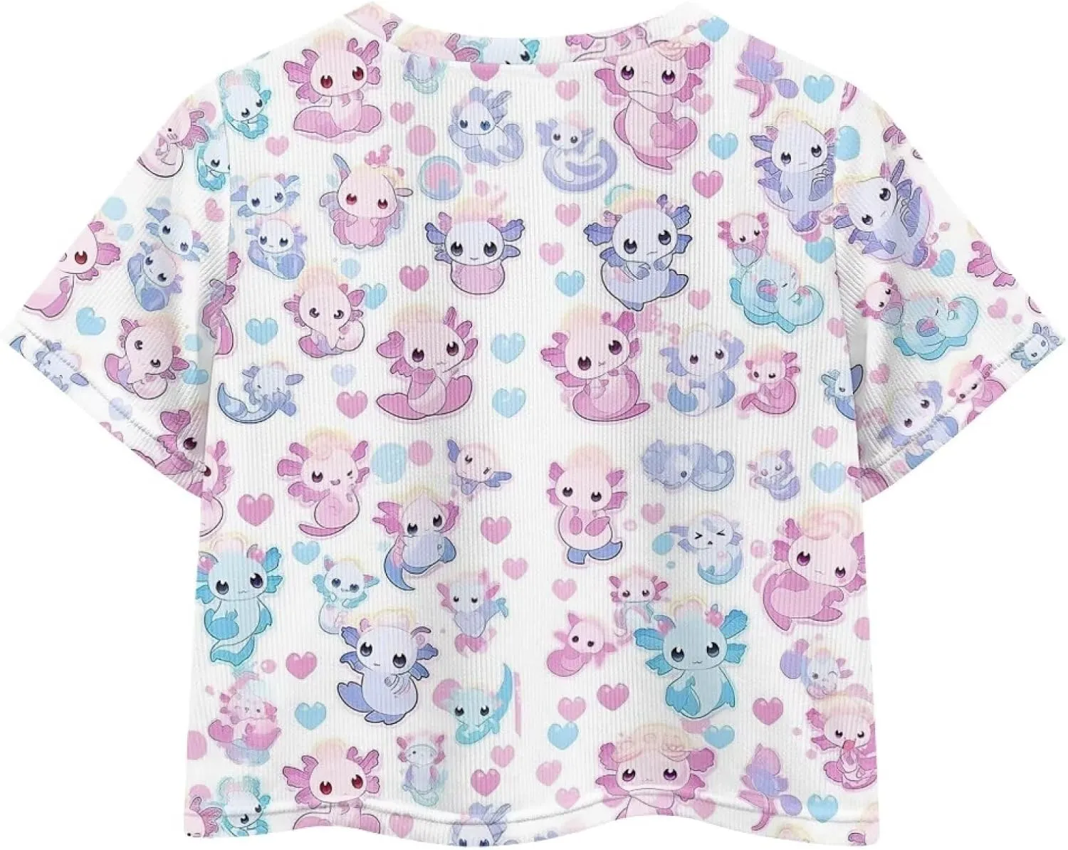 Kids T Shirt Short Sleeve Crop Tops for Girls Summer Clothes Pullover Tees Shirt 5-14