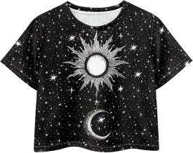 Kids T Shirt Short Sleeve Crop Tops for Girls Summer Clothes Pullover Tees Shirt 5-14