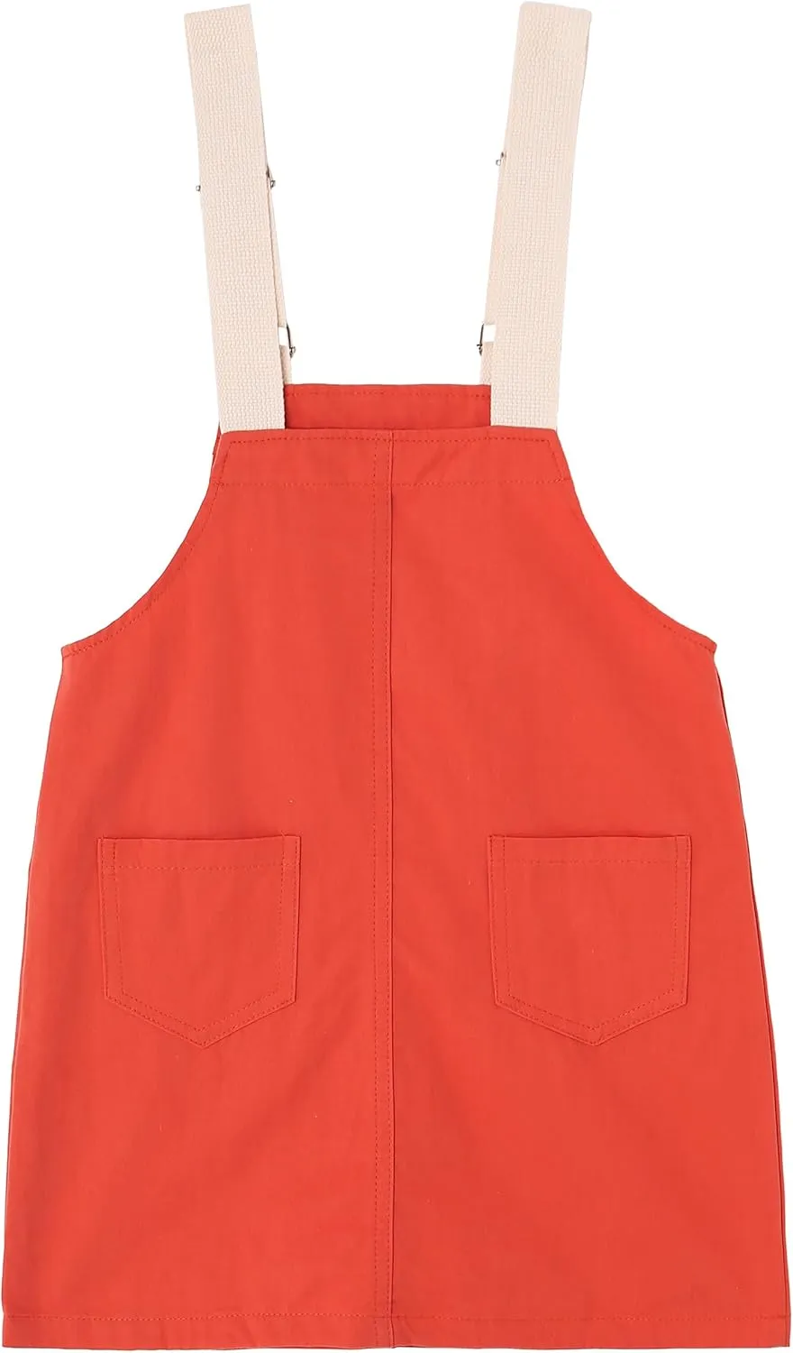 KIDSCOOL SPACE Girls Denim Overalls Dress,Cute Bear Simple Design Summer Colored Jumpsuit Dress and Set