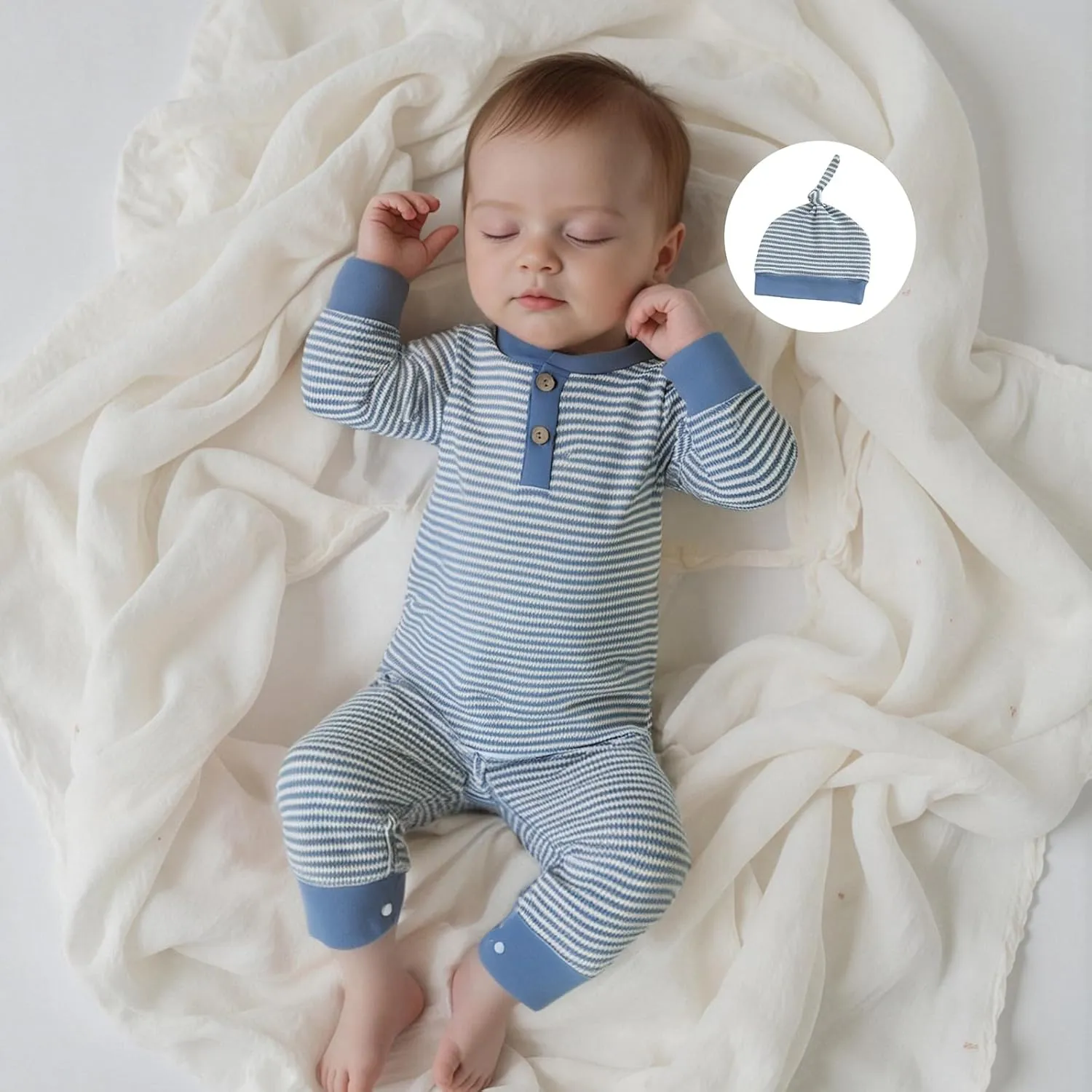 Kuriozud Newborn Infant Unisex Baby Boy Girl Clothes Button Romper Jumpsuit Basic One Piece Outfits
