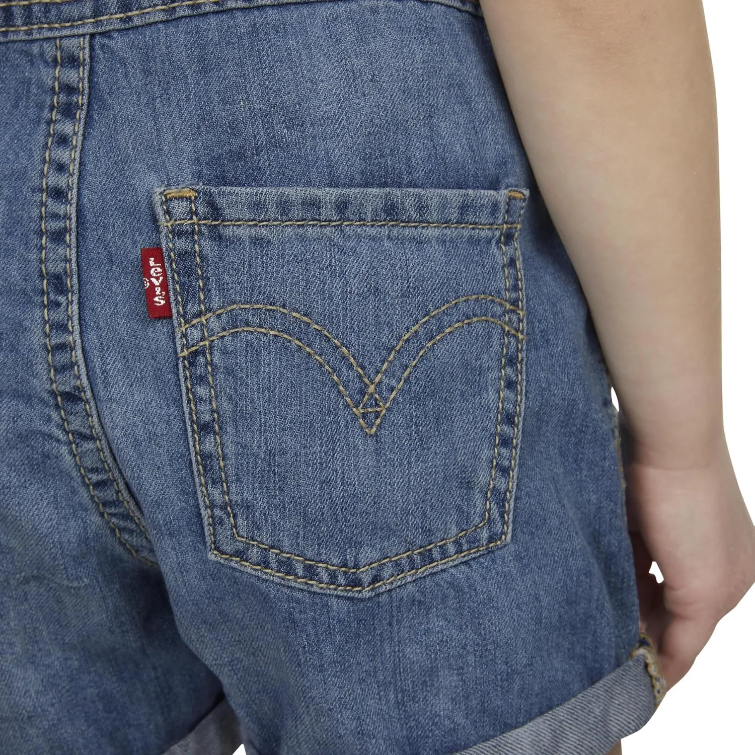 Levi's Girls' and Baby Denim Shortall