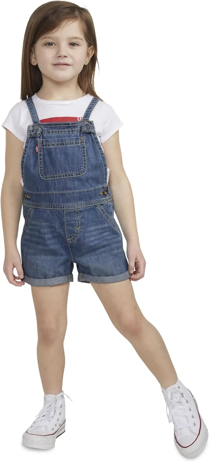Levi's Girls' and Baby Denim Shortall