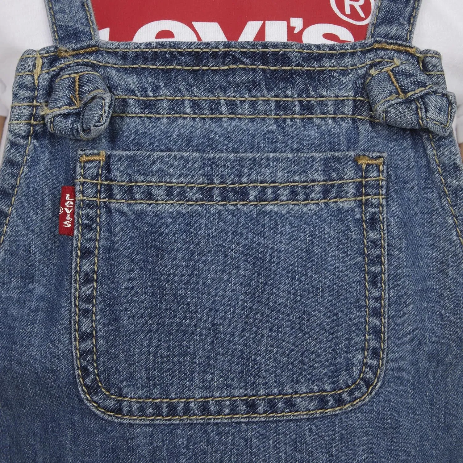 Levi's Girls' and Baby Denim Shortall