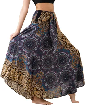 Long Skirts for Women Maxi Boho Skirt Floral Print