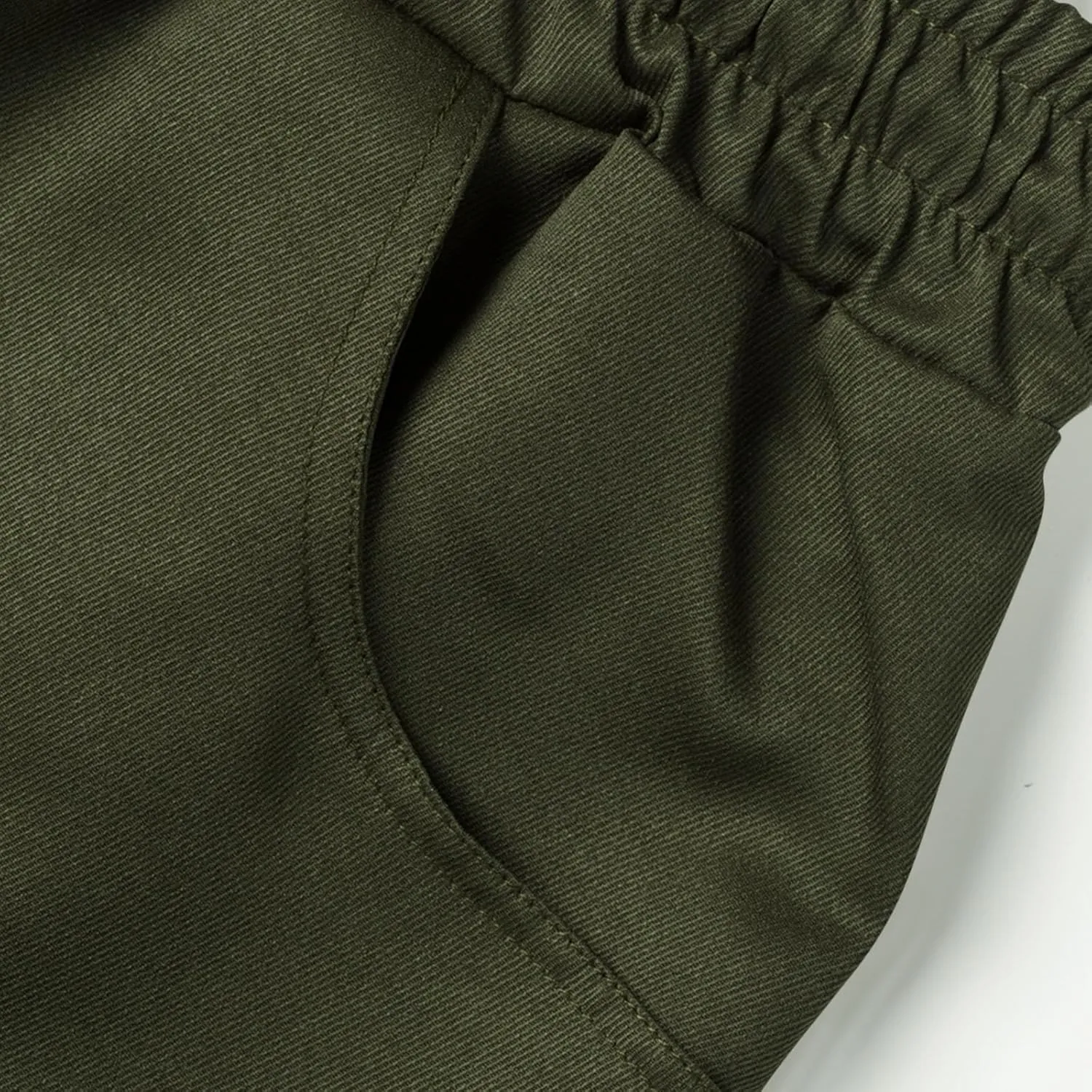Men's Cargo Pant Elastic Drawstring Waist Straight Leg Pants with Pockets Casual Water Resistant Tapered Trousers
