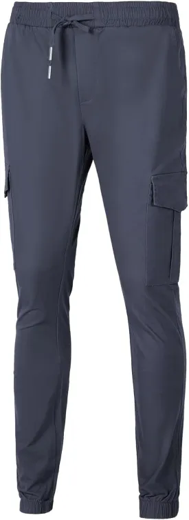 Mens Cargo Pants Hiking Pants Men Elastic Waist Outdoor Casual Water Resistant Joggers Pants with Pockets