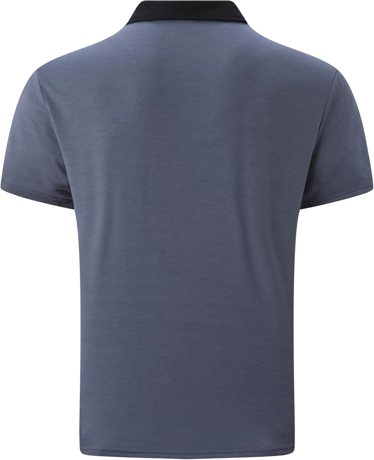 Mens Casual Polo Shirts Classic Short Sleeve Golf Shirt Fashion Button Cotton Top with Pocket