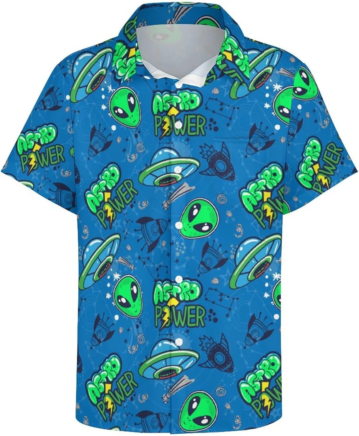 Mens Hawaiian Shirt Casual Button Down Short Sleeve Tropical Beach Holiday Aloha Party Shirt for Men Funny