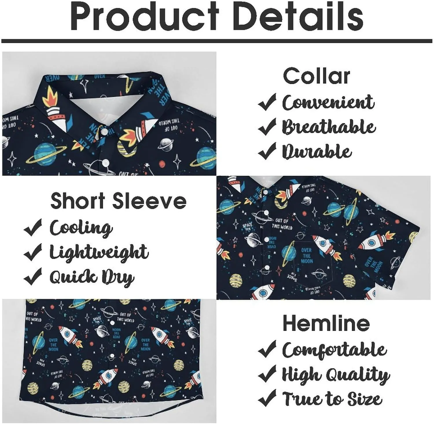 Mens Hawaiian Shirt Casual Button Down Short Sleeve Tropical Beach Holiday Aloha Party Shirt for Men Funny
