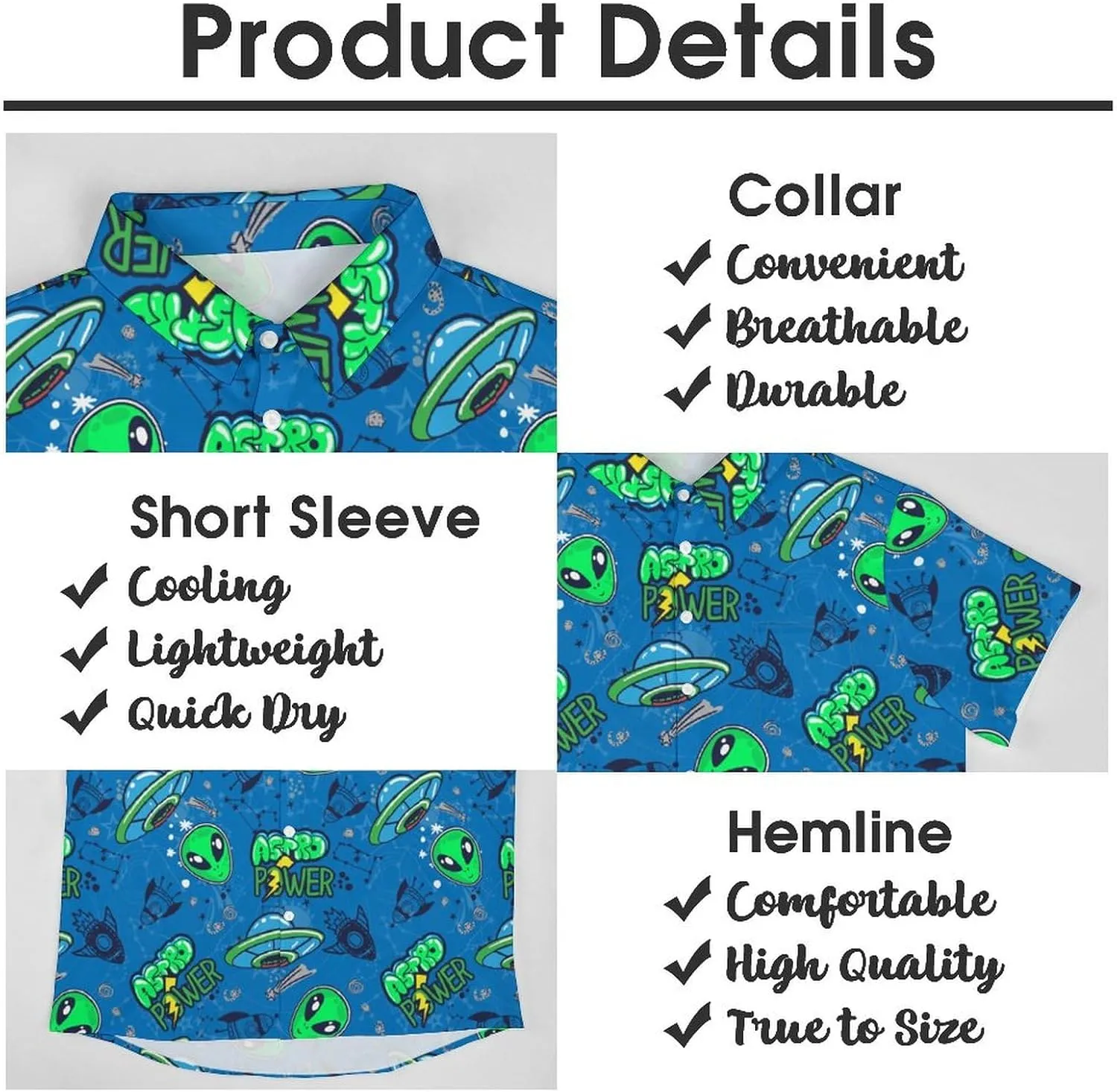 Mens Hawaiian Shirt Casual Button Down Short Sleeve Tropical Beach Holiday Aloha Party Shirt for Men Funny