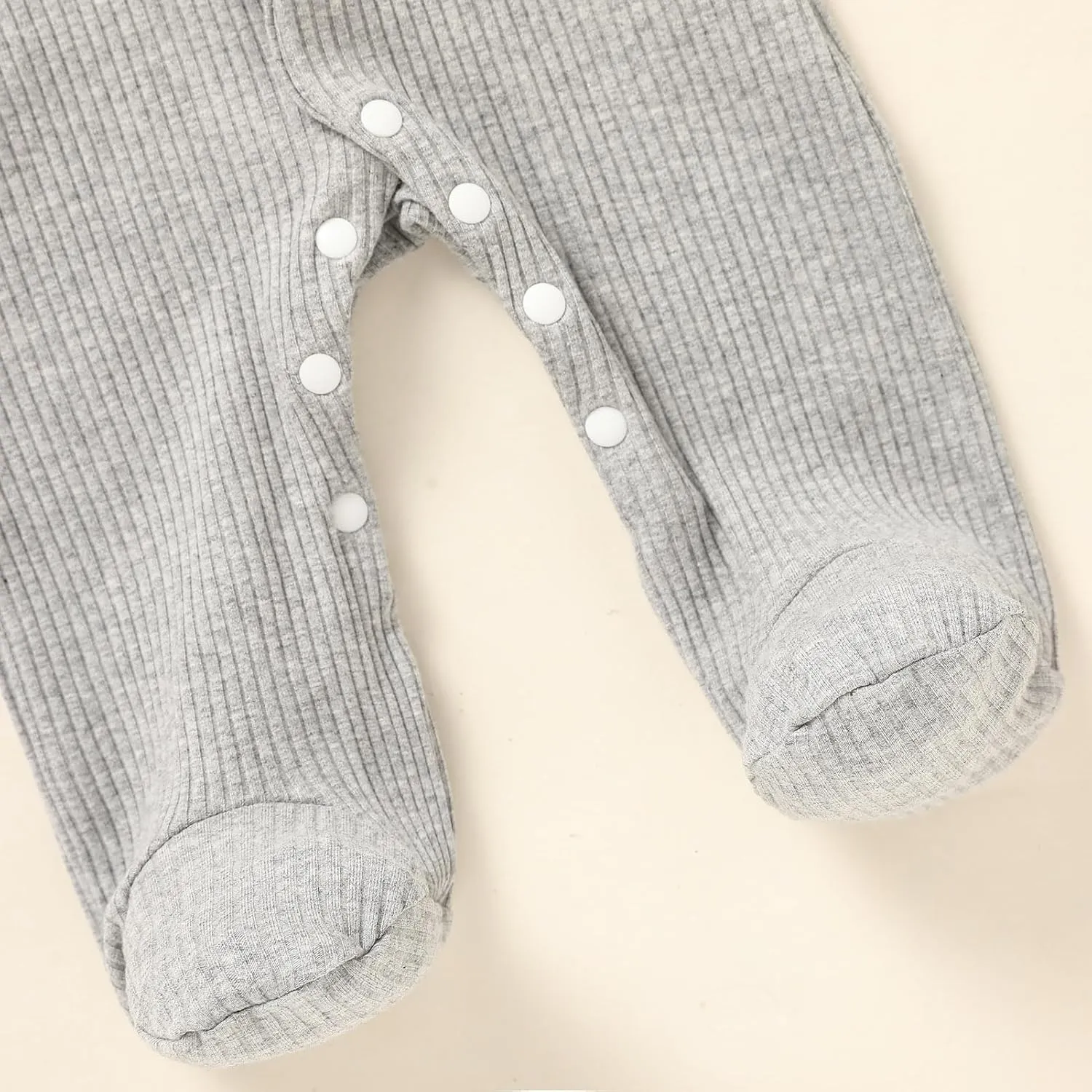 Newborn Infant Baby Boy Coming Homing Clothes Letter Print Button Knit Footed Romper Jumpsuit Hat Bibs 3pcs Outfit
