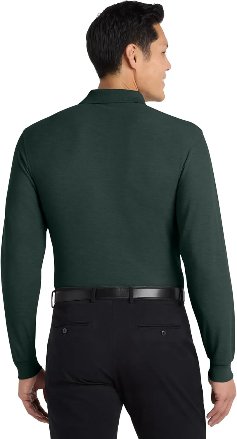 Port Authority Men's Long Sleeve Silk Touch Polo