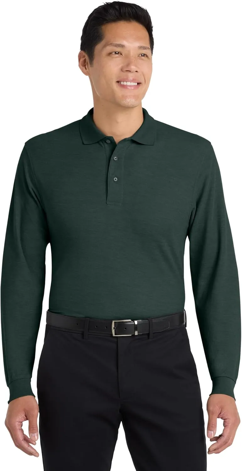 Port Authority Men's Long Sleeve Silk Touch Polo