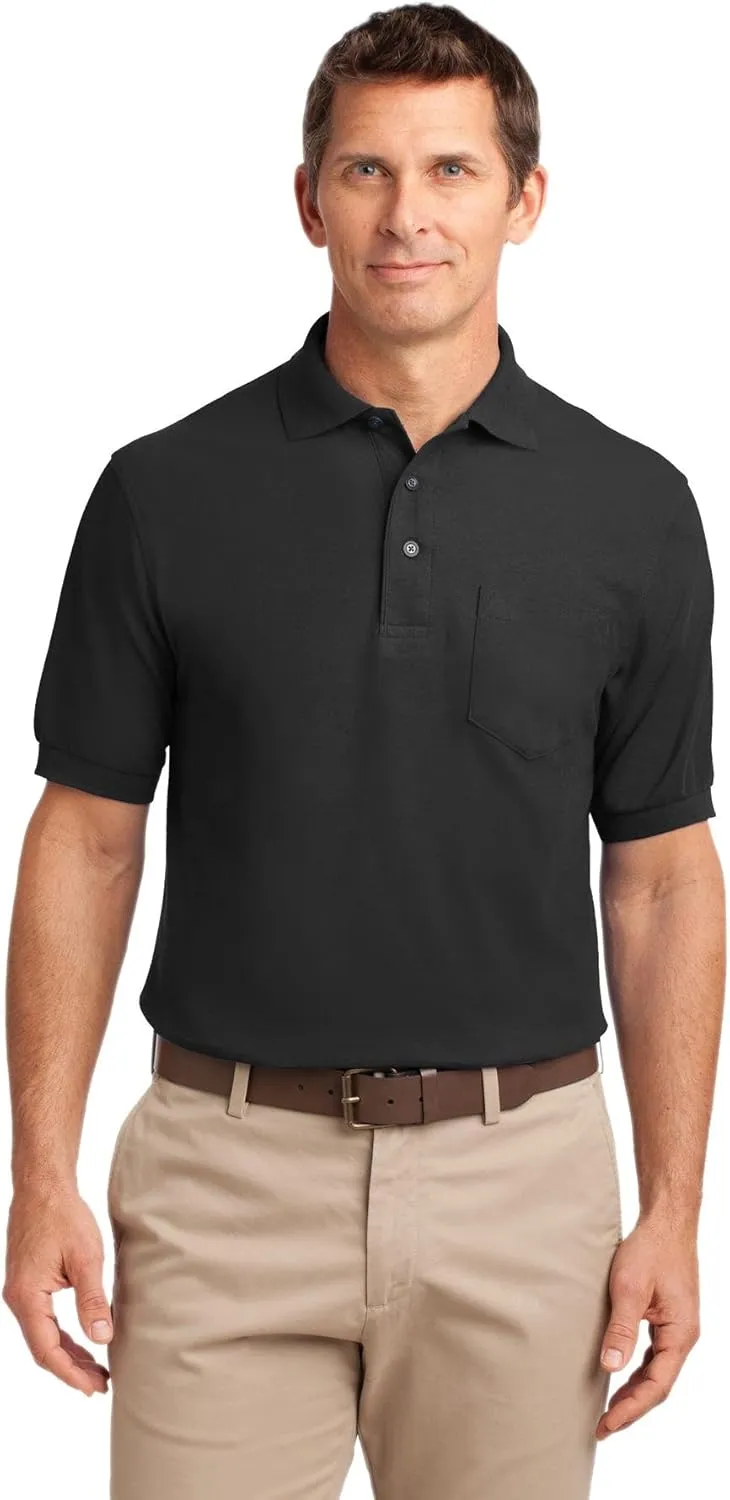 Port Authority Tall Silk Touch Long Sleeve Polo