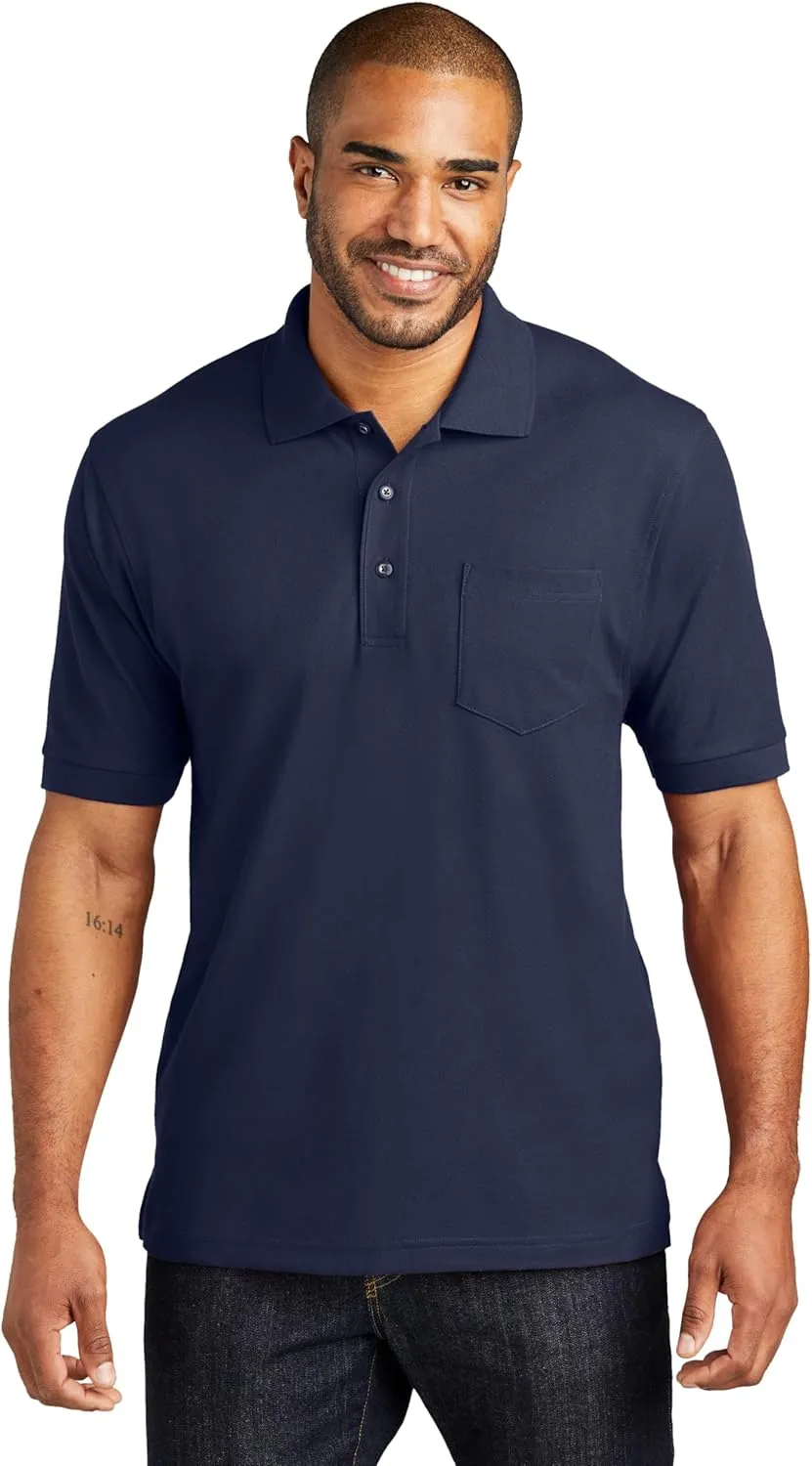 Port Authority Tall Silk Touch Long Sleeve Polo