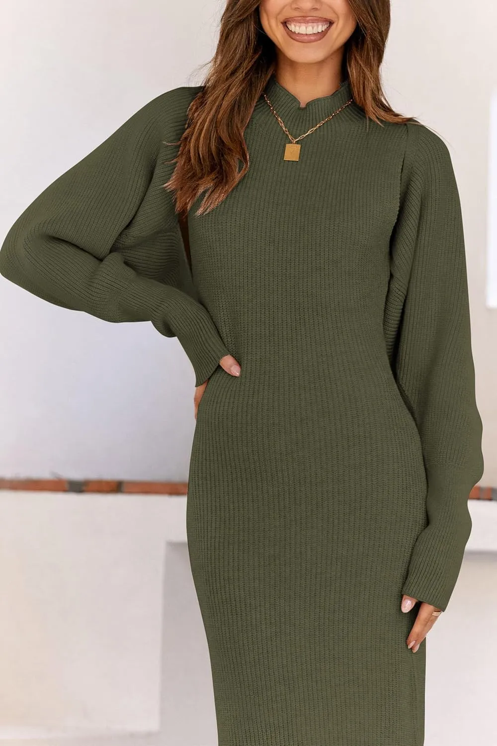 PRETTYGARDEN Womens Fall 2 Piece Outfits Bodycon Maxi Tank Pullover Sweater Dress and Long Sleeve Cropped Cardigan Knit Sets