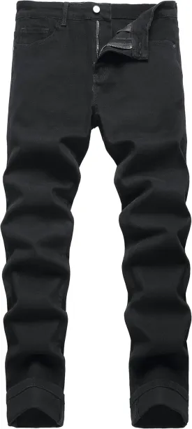 RANMCC Plaid Pants for Men Skinny Flat-Front Stretch Slim Casual Business Dress Pants