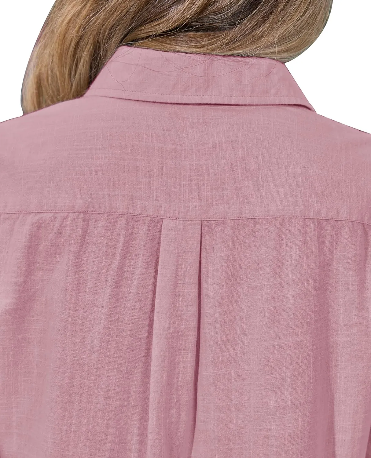 siliteelon Womens Button Down Shirt Linen Button Up Shirts for Women Long Sleeve Summer Shirt Collared Blouse Linen Tops