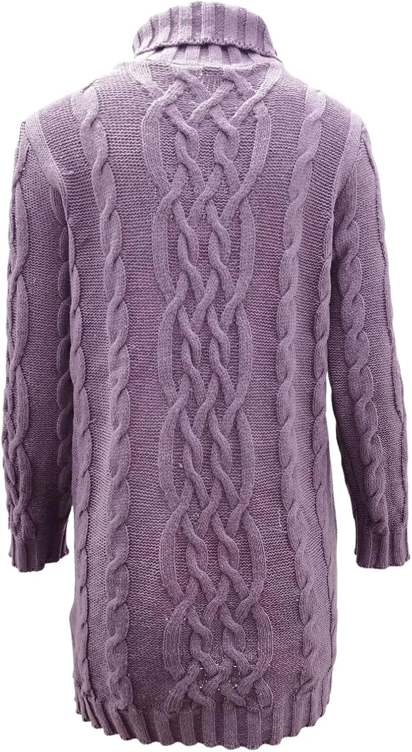 Sweater Dress for Women Oversized Crewneck Long Sleeve Mini Dress Solid Chunky Knit Sweater 2024 Fall Winter Pullover