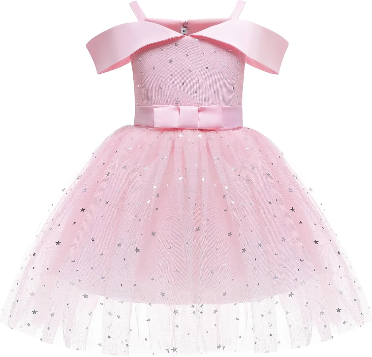 Toddler Rainbow Pageant Dresses for Girls Tutu Party Sparkly Princess Gown 2-10Years
