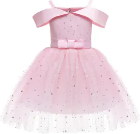 Toddler Rainbow Pageant Dresses for Girls Tutu Party Sparkly Princess Gown 2-10Years