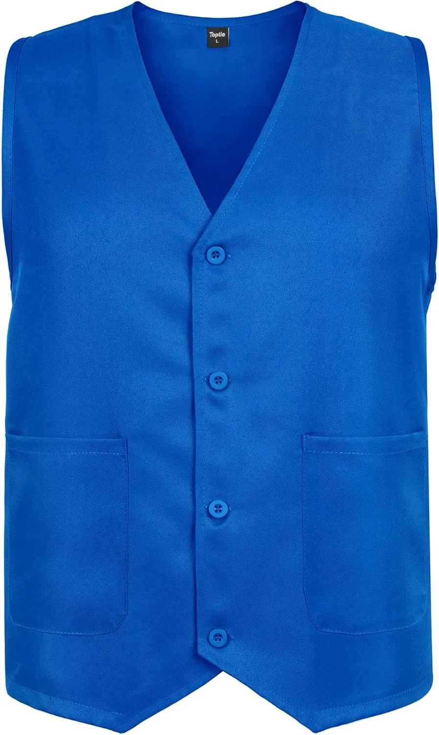 TopTie Unisex Work Vest Volunteer Activity Supermarket Uniform Button Up Vest