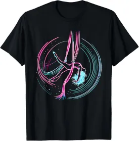 Unisex-Adult Yoga T-Shirt Black Short Sleeve Small