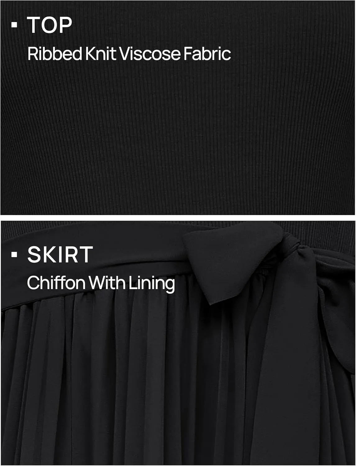 ZESICA Women's Fall Long Sleeve Midi Dress Casual Crewneck Knit Belted Pleated A Line Flowy Party Dresses